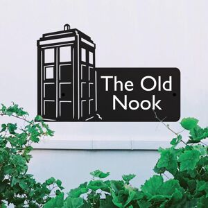 Black Country Metal Works Customisable Steel Tardis House Name Sign Black Country Metal Works Customisable Steel Tardis House Name Sign