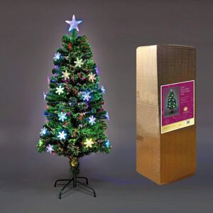 Shatchi Pre Lit Christmas Tree Fiber Optic Pine Led Lights Xmas Home Decor Snowflake 3ft Shatchi Pre Lit Christmas Tree Fiber Optic Pine Led Lights Xmas Home Decor Snowflake 3ft