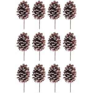 Sodial 3x(12pcs Christmas Pinecone With Wired Stems 8.3 Inch Tall For Xmas B R1q2)4396 Sodial 3x(12pcs Christmas Pinecone With Wired Stems 8.3 Inch Tall For Xmas B R1q2)4396