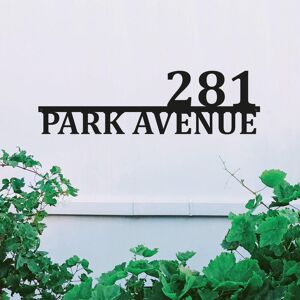 Black Country Metal Works Black Steel House Sign - Personalised Name Plate Black Country Metal Works Black Steel House Sign - Personalised Name Plate