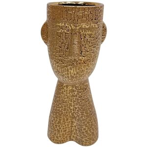 Bps Home 32.5 Gold Textured Ceramic Art Vase Decor Home Ornament Table Shelf Flower Vases Bps Home 32.5 Gold Textured Ceramic Art Vase Decor Home Ornament Table Shelf Flower Vases