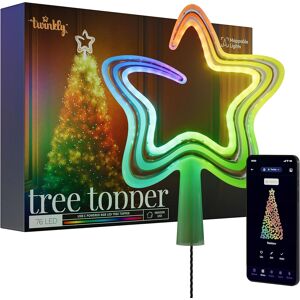 Tree Topper, Bright Christmas Tree Topper, Star Topper With 76 Mappable Rgb Leds Tree Topper, Bright Christmas Tree Topper, Star Topper With 76 Mappable Rgb Leds