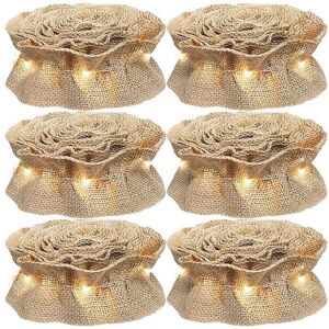 Sodial 6 Rolls Led Rustic Christmas Tree Garland Ribbon Craft With Led Lights For9162 Sodial 6 Rolls Led Rustic Christmas Tree Garland Ribbon Craft With Led Lights For9162