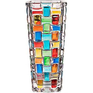 Puremagics Hand Painted Colorful Woven Glass Vase -Crystal Flower Vase- 19.5cm, Glass Plan Puremagics Hand Painted Colorful Woven Glass Vase -Crystal Flower Vase- 19.5cm, Glass Plan
