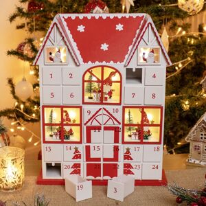 Darthome Light Up House Advent Calendar 24 Drawer Wood Led Christmas Countdown Home Decor Darthome Light Up House Advent Calendar 24 Drawer Wood Led Christmas Countdown Home Decor