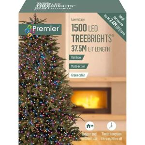 Premier 1500 Led Multi-Action Treebrights Christmas Tree Lights Timer - Rainbow Premier 1500 Led Multi-Action Treebrights Christmas Tree Lights Timer - Rainbow