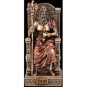 Veronese Zeus Miniature – God Figure Statue Throne Bronze 9 Cm Mythology Veronese Zeus Miniature – God Figure Statue Throne Bronze 9 Cm Mythology
