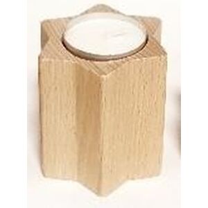 Hess Holz Spielzeug Table Decoration Tealight Holder Star Natural Bxhxt 6, 5x7x6, 5cm New Hess Holz Spielzeug Table Decoration Tealight Holder Star Natural Bxhxt 6, 5x7x6, 5cm New