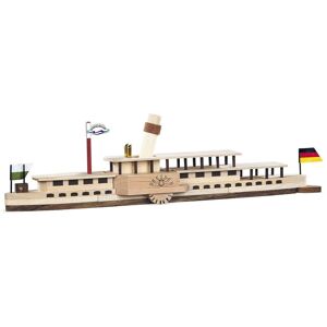 Kleinkunst Aus Dem Erzgebirge® Elbe Steamship ''Dresden'' High-Quality Natural Wood Kit (Lxwxh): 24x4x7cm Ne Kleinkunst Aus Dem Erzgebirge® Elbe Steamship ''Dresden'' High-Quality Natural Wood Kit (Lxwxh): 24x4x7cm Ne