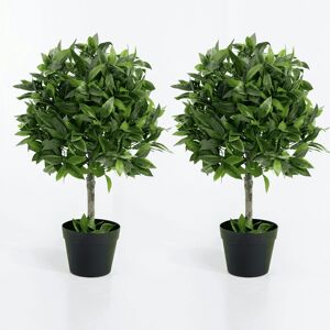 Blooming Artificial - 70cm / 2.25ft Artificial Bay Laurel Bush Ball (Pair) Blooming Artificial - 70cm / 2.25ft Artificial Bay Laurel Bush Ball (Pair)