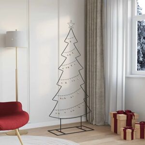 Metal Christmas Tree With Stand Black 180 Cm Steel Vidaxl Metal Christmas Tree With Stand Black 180 Cm Steel Vidaxl