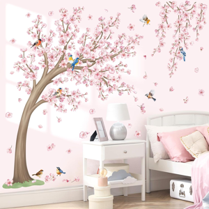 Does Not Apply Large Cherry Blossom Tree Wall Stickers Pink Flower Birds Tree Branch Peel And S Does Not Apply Large Cherry Blossom Tree Wall Stickers Pink Flower Birds Tree Branch Peel And S