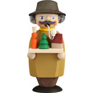 Seiffener Volkskunst German Incense Smoker Salesman, Height 14 Cm / 6 Inch, Original E.. Sv 12255 New Seiffener Volkskunst German Incense Smoker Salesman, Height 14 Cm / 6 Inch, Original E.. Sv 12255 New
