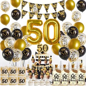 50th Birthday Decorations For Women Men Black Gold 50th Birthday Balloons Triang 50th Birthday Decorations For Women Men Black Gold 50th Birthday Balloons Triang