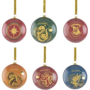 Harry Potter 70mm Christmas Tree Decorations Set Of 6 Baubles Harry Potter 70mm Christmas Tree Decorations Set Of 6 Baubles