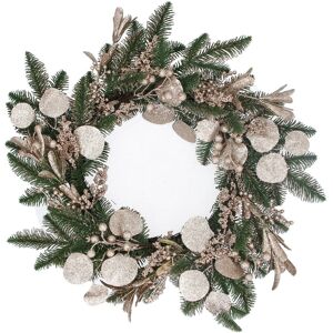 Gisela Graham Pine With Gold Eucalyptus Round Wreath Artificial Faux Decoration Christmas Door Gisela Graham Pine With Gold Eucalyptus Round Wreath Artificial Faux Decoration Christmas Door
