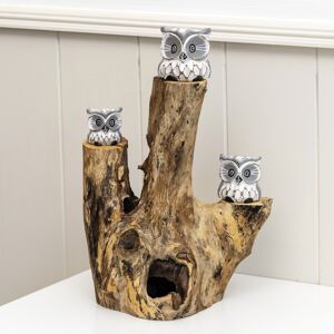 Darthome Baby Owls In Teak Root Tree Sculpture Hand Carved Rustic Bird Wooden Base Nature Darthome Baby Owls In Teak Root Tree Sculpture Hand Carved Rustic Bird Wooden Base Nature