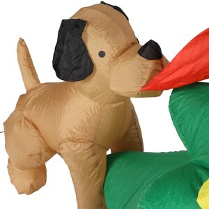 (Us Plug 100-240v)Dog Bite Old Man'S Christmas Tree Led Growing Inflatable (Us Plug 100-240v)Dog Bite Old Man'S Christmas Tree Led Growing Inflatable