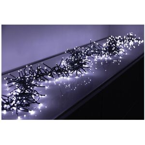 Christmas Crackers 2000 Led White Cluster Christmas Lights With Timer, 25 Metres Christmas Crackers 2000 Led White Cluster Christmas Lights With Timer, 25 Metres