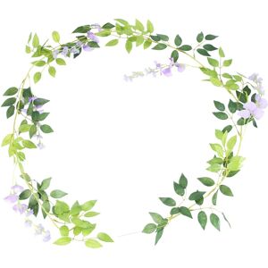 Sodial 5x(2pcs 7ft/pcs Artificial Wisteria Vine, Flower Garland Wisteria Vine5180 Sodial 5x(2pcs 7ft/pcs Artificial Wisteria Vine, Flower Garland Wisteria Vine5180