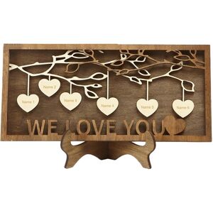 Sodial 3x(Wooden Family Tree Plaque Decoration Family Name Ornaments Mother'S Day3236 Sodial 3x(Wooden Family Tree Plaque Decoration Family Name Ornaments Mother'S Day3236
