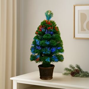 H brand 120cm Fibre Optic Christmas Tree - Festive Decor H brand 120cm Fibre Optic Christmas Tree - Festive Decor