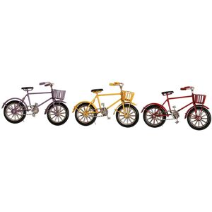 Decorative Figure Dkd Home Decor Yellow Red Lilac Bicycle Vintage 16,5 X 5,5 Decorative Figure Dkd Home Decor Yellow Red Lilac Bicycle Vintage 16,5 X 5,5