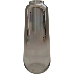 Bps Home Glass Vase Chrome Clear Modern Flower Floor Vase Home Decor Centrepiece 50cm Bps Home Glass Vase Chrome Clear Modern Flower Floor Vase Home Decor Centrepiece 50cm