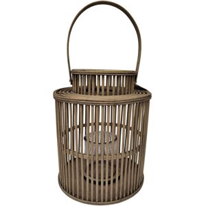 Hill Interiors Wicker Cylinder Lanternone Size Brown Hi5196 Hill Interiors Wicker Cylinder Lanternone Size Brown Hi5196