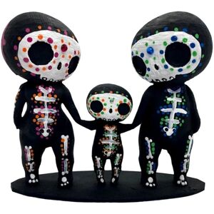 Sodial 3x(Skull Family Figurines Resin Crafts Cute Statue Decorative Sugar Skulls6745 Sodial 3x(Skull Family Figurines Resin Crafts Cute Statue Decorative Sugar Skulls6745