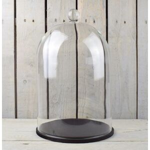 Emh Handmade Clear Circular Large Glass Display Cloche Dome Bell With Knob An... Emh Handmade Clear Circular Large Glass Display Cloche Dome Bell With Knob An...