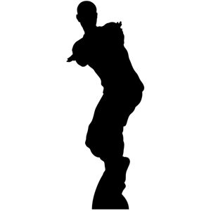 Dancing Gamer Silhouette Lifesize Cardboard Cutout / Standee - Dance Party Decor Dancing Gamer Silhouette Lifesize Cardboard Cutout / Standee - Dance Party Decor