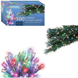 Christmas Workshop 500 Led Chaser Christmas Lights - Multi-Coloured - 77000 Christmas Workshop 500 Led Chaser Christmas Lights - Multi-Coloured - 77000