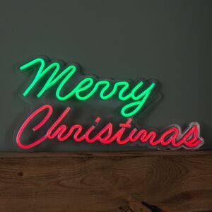 Samuel Alexander 50cm Light Up Merry Christmas Neon Flex Sign In Green And Red Samuel Alexander 50cm Light Up Merry Christmas Neon Flex Sign In Green And Red