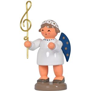 Kwo Kunstgewerbe-Werkstätten Olbernhau Gmbh Angel With Musical Key 3x5x3cm New Wooden Angel Figurine Musical Note Kwo Kunstgewerbe-Werkstätten Olbernhau Gmbh Angel With Musical Key 3x5x3cm New Wooden Angel Figurine Musical Note