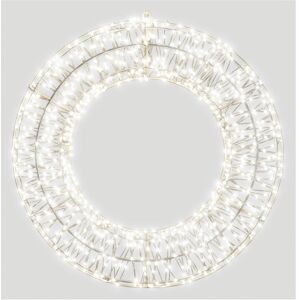 Christmas Crackers Pre-Lit Cool White Micro Led Wreath With Timer, 700mm Christmas Lights Christmas Crackers Pre-Lit Cool White Micro Led Wreath With Timer, 700mm Christmas Lights