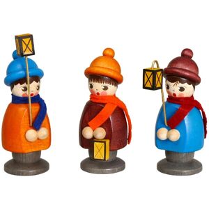 Erzgebirgische Volkskunst Drechslerei Schalling Miniature Figures 3 Lantern Children Colourful Height 6,2cm New Christmas Figure Erzgebirgische Volkskunst Drechslerei Schalling Miniature Figures 3 Lantern Children Colourful Height 6,2cm New Christmas Figure