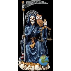 Figuren Shop Gmbh Sitting Santa Muerte Figure Blue - Fantasy Grim Reaper Gothic Decor Figure 23 Figuren Shop Gmbh Sitting Santa Muerte Figure Blue - Fantasy Grim Reaper Gothic Decor Figure 23