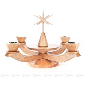 Großhandel Dregeno Advent Candlestick With Star, Natural, For Candles D=22mm Bxhxt Großhandel Dregeno Advent Candlestick With Star, Natural, For Candles D=22mm Bxhxt