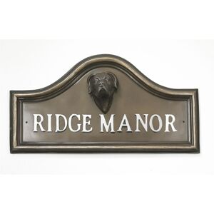 Black Country Metal Works Great Dane House Name Plaque - Bronze Finish Black Country Metal Works Great Dane House Name Plaque - Bronze Finish