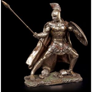 Hector Figure - With Spear And Shield For Attack - Veronese Hero Statue Decor Hector Figure - With Spear And Shield For Attack - Veronese Hero Statue Decor
