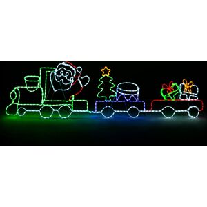 Christow Christmas Train Rope Light Outdoor Decoration Led Xmas Garden Silhouette 192cm Christow Christmas Train Rope Light Outdoor Decoration Led Xmas Garden Silhouette 192cm