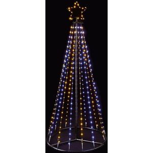 Premier Christmas Multi Action Flexibright Pyramid Tree 1.4m With White Warm White Leds Premier Christmas Multi Action Flexibright Pyramid Tree 1.4m With White Warm White Leds