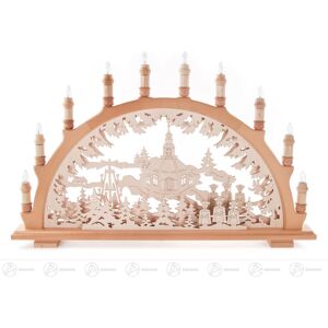 Großhandel Dregeno Arch With Seiffen Church, Electrically Illuminated Wxhxd 66 Cmx40 Cmx6.5 Cm Großhandel Dregeno Arch With Seiffen Church, Electrically Illuminated Wxhxd 66 Cmx40 Cmx6.5 Cm