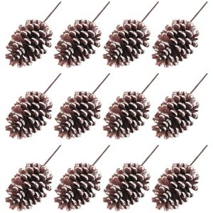 Sodial 2x(12pcs Sprays Medium Pinecones Picks With Wired Stems 8.3 Inch Tall For3416 Sodial 2x(12pcs Sprays Medium Pinecones Picks With Wired Stems 8.3 Inch Tall For3416