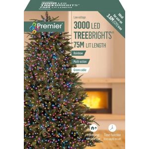 Premier 3000 Led Multi-Action Treebrights Christmas Lights With Timer - Rainbow Premier 3000 Led Multi-Action Treebrights Christmas Lights With Timer - Rainbow