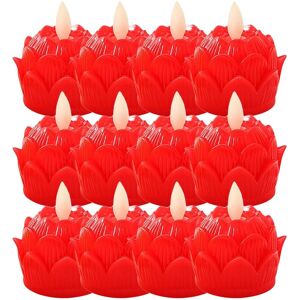 Sodial 5x(Buddhist Table Candle Candle Lamp Flameless 12pieces Buddhist Lights 8200 Sodial 5x(Buddhist Table Candle Candle Lamp Flameless 12pieces Buddhist Lights 8200