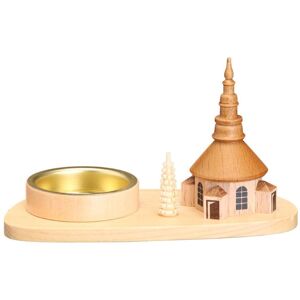 Erzgebirgische Volkskunst Drechslerei Schalling Candle Holder Church Natural Wxhxd 16x7x5.5cm New Christmas Candle Base Light Erzgebirgische Volkskunst Drechslerei Schalling Candle Holder Church Natural Wxhxd 16x7x5.5cm New Christmas Candle Base Light