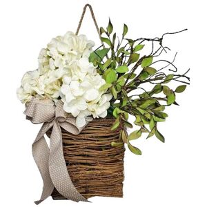 Sodial 4x(Spring Wildflower Door Hanging Basket Wreath Spring Welcome Sign Easter9670 Sodial 4x(Spring Wildflower Door Hanging Basket Wreath Spring Welcome Sign Easter9670