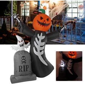 (Us Plug 100‑240v)Halloween Pumpkin Tombstone Inflatable Decoration Pumpkin H (Us Plug 100‑240v)Halloween Pumpkin Tombstone Inflatable Decoration Pumpkin H